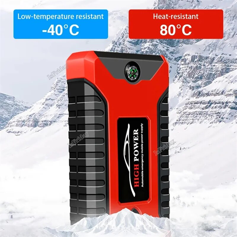 12V Car Jump Starter Power Bank Portable Car Battery Booster Charger Starting Device Auto Emergency Start-up Lighting