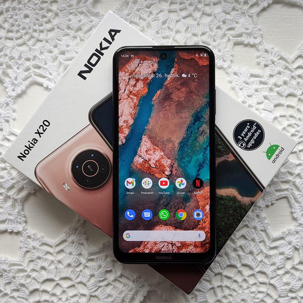 Nokia X20 5G Smartphone 8GB 128GB 6.67 inch FHD+ Display 4470mAh Battery Snapdragon 480 64MP Quad Camera 32MP Selfie  2 SIM Card