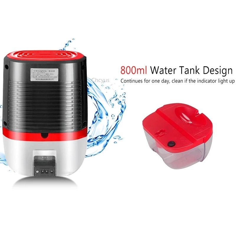 Hot sale 800Ml Electric Air Dehumidifier For Home 25W Mini Household Dehumidifier Portable Cleaning Device Air Dryer Moisture