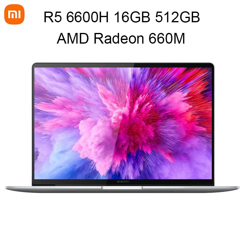 Original Xiaomi Book Pro 14 Laptop 14 Inch 2.8K 90Hz OLED Screen Notebook AMD R5-6600H R7-6800H 16GB 512GB SSD Laptop Computer