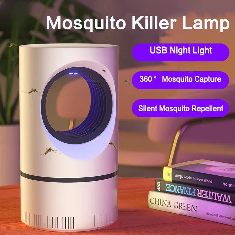 USB Mosquito Killer Lamp LED Mute Insect Biting Device 360 ° Home Electric Mosquito Repellent Trap Kill Household Pests