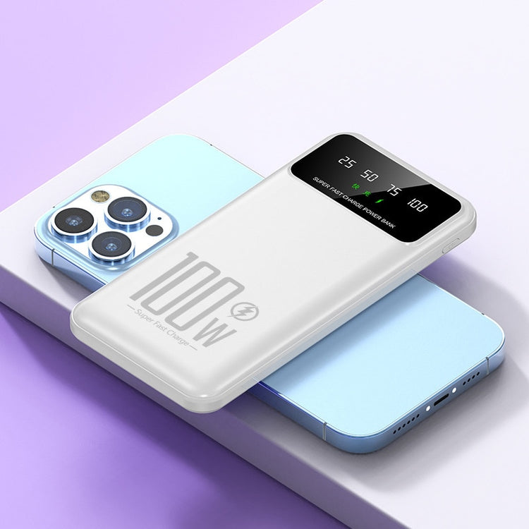 100W Super Fast Charging Power Bank 20000mAh Portable Charger External Battery Pack Powerbank for iPhone Xiaomi Huawei Samsung