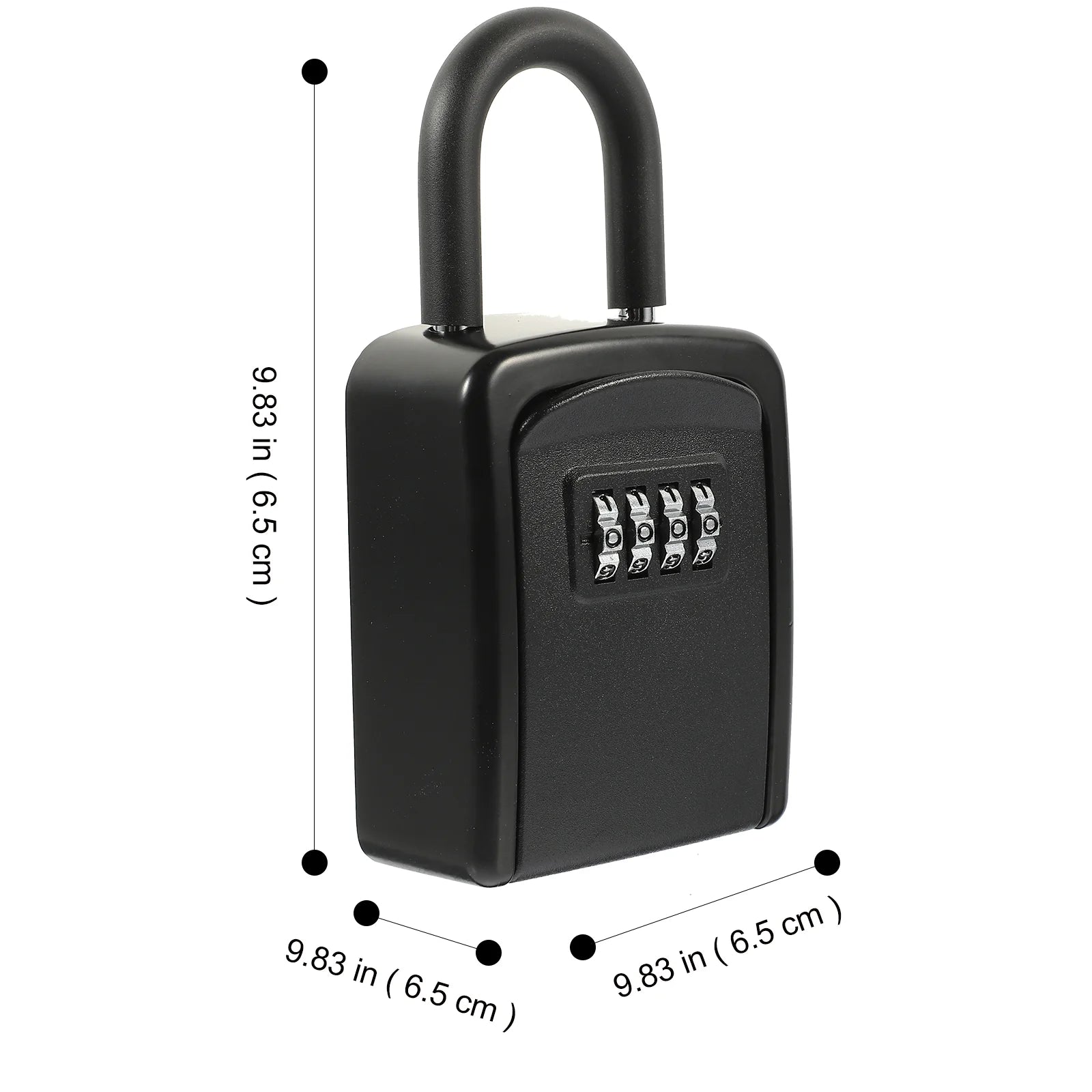 Portable Lock Box Wall Mounted Car Keys Resettable Code Security Car Keys