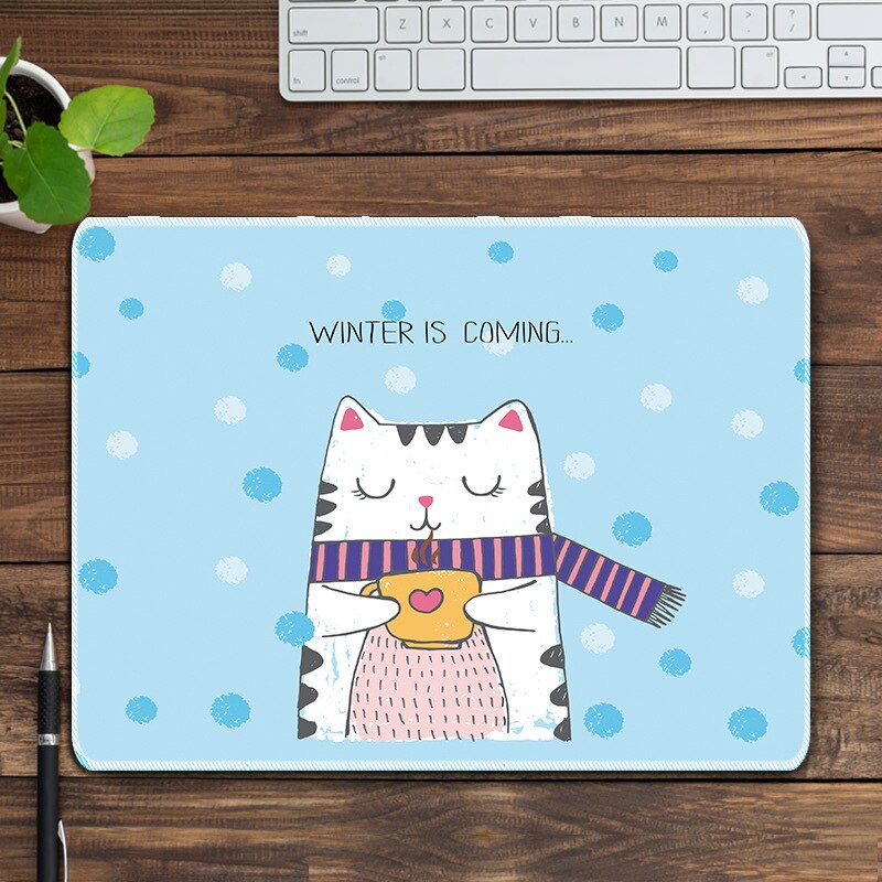 Van Gogh Almond Blossom Mouse Pad Non-Slip Office Tables Desk Mat Oil Painting Style Mouse Carpet Rubber Base Desktop Pad