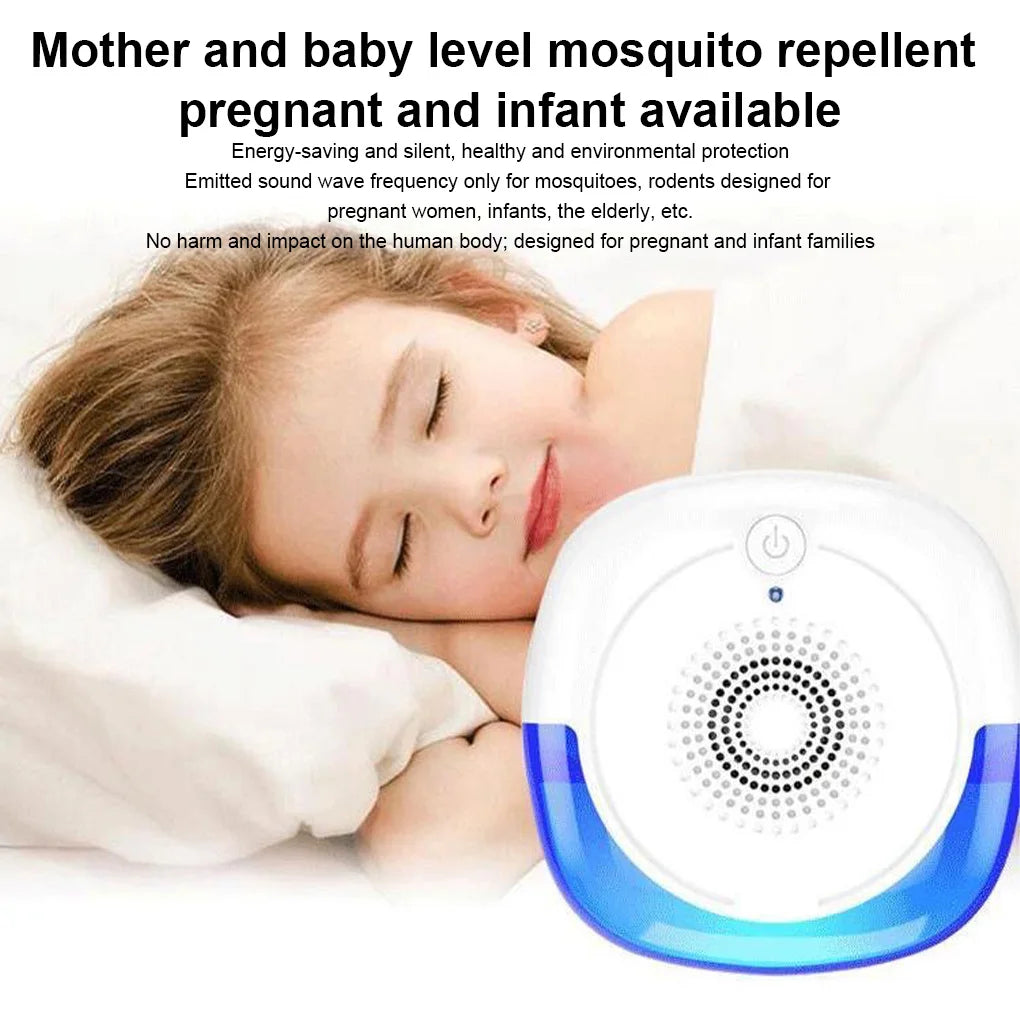 Sonic Pest Repeller Electronic Outdoor Insects Rats Reject Control 360 Degree Quiet Sound Wave Deterrent Bug pest control devic