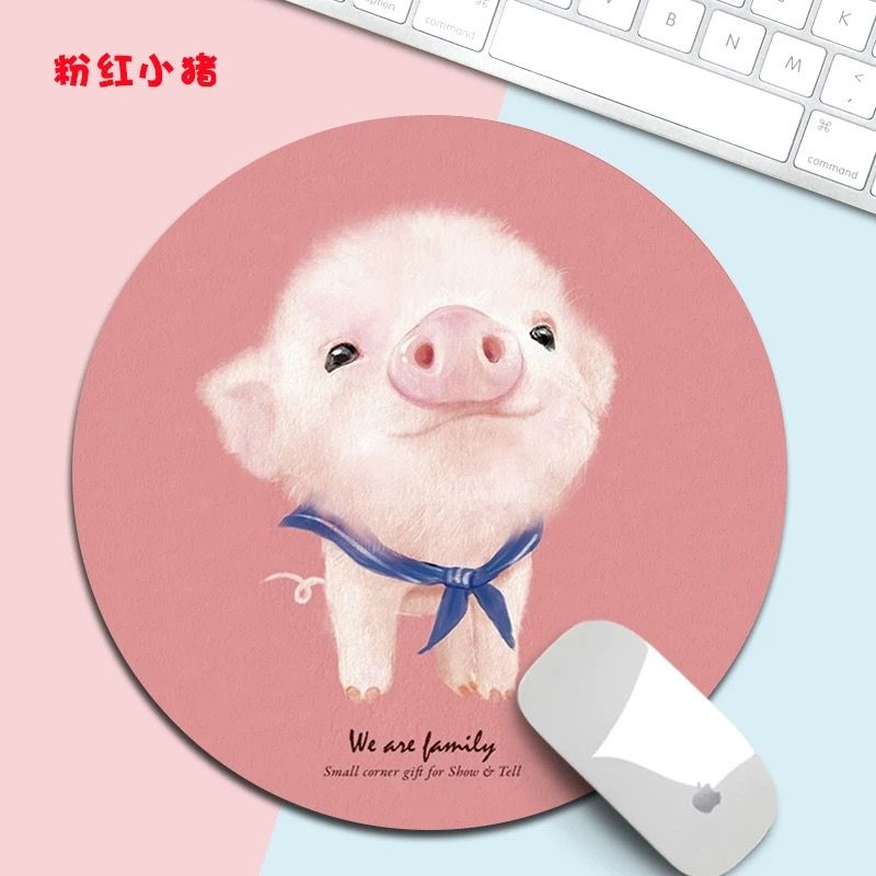 Kawaii Round Celestial Mouse Pad Soft Mat for Game Computer Cap Desk Mat Pads Non-Slip Rubbe PC Waterproof Office MousePad 20cm