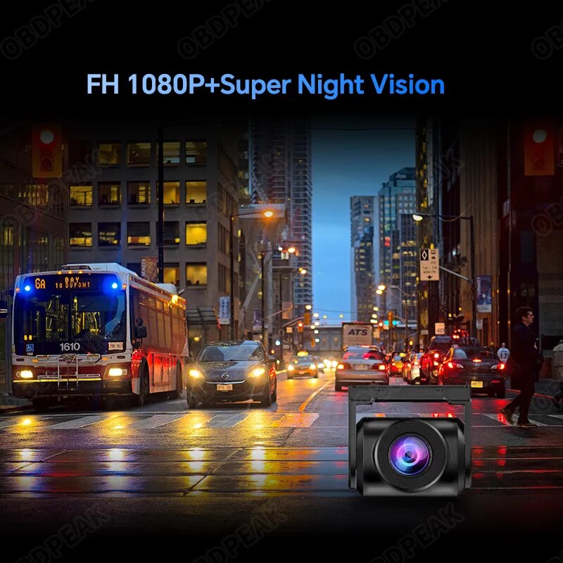 6M/10M/15M 1080P Vehicle Camera 2.5mm waterproofing Automatic Reversing Rearview Mirror Cam Only for DVR Dashcam T30