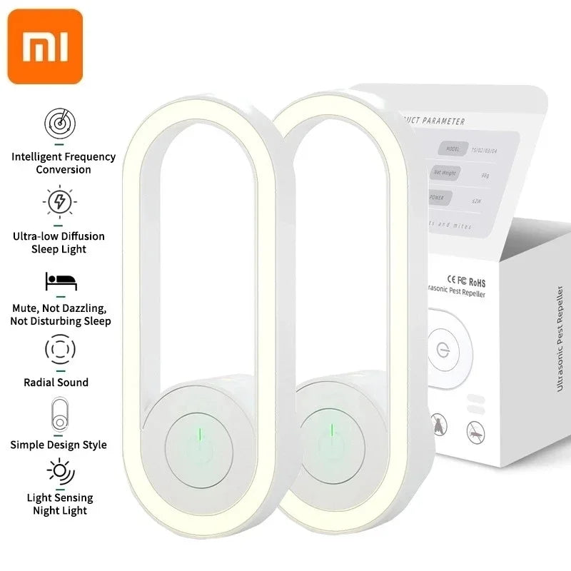 Xiaomi New Ultrasonic Insect Repellent Electronic Mosquito Repellent Mouse Spider Cockroach Portable Insect Killer