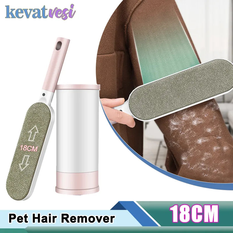 Clothes Lint Remover Brush Self-cleaning Lint Dog Cat Pet Hair Remover Anti-static Wool Lint Dust Sticky Remove Pet Fur Cleaner