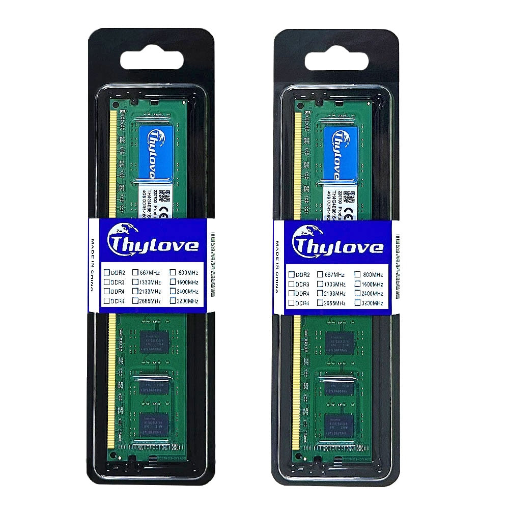 Memória RAM Para Computador DDR3 4GB 1333Mhz 1600MHz Ram Desktop Memory 240pin 1.5V PC3 10600U PC3 12800U Memória RAM DDR3