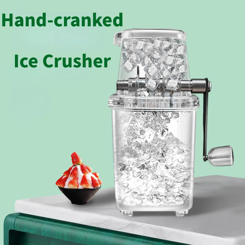 Portable Smoothie Machine Kitchen Stainless Steel Manual Ice Crusher Cutter Chopper Blenders Machines Kitchen Bar Drink Tools