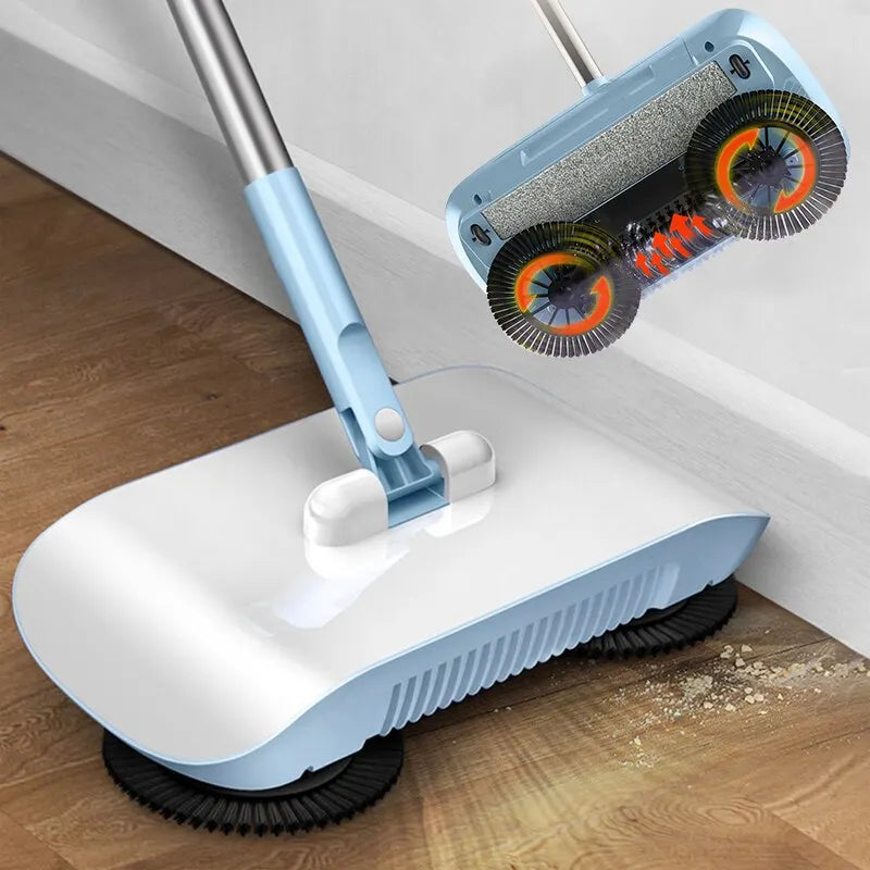 Floor Cleaning Machine Clean Household Sweep Lazy Kitchen Washer Vacuum Mop Magic Broom Robot Handle Sweeper Handy With Combo
