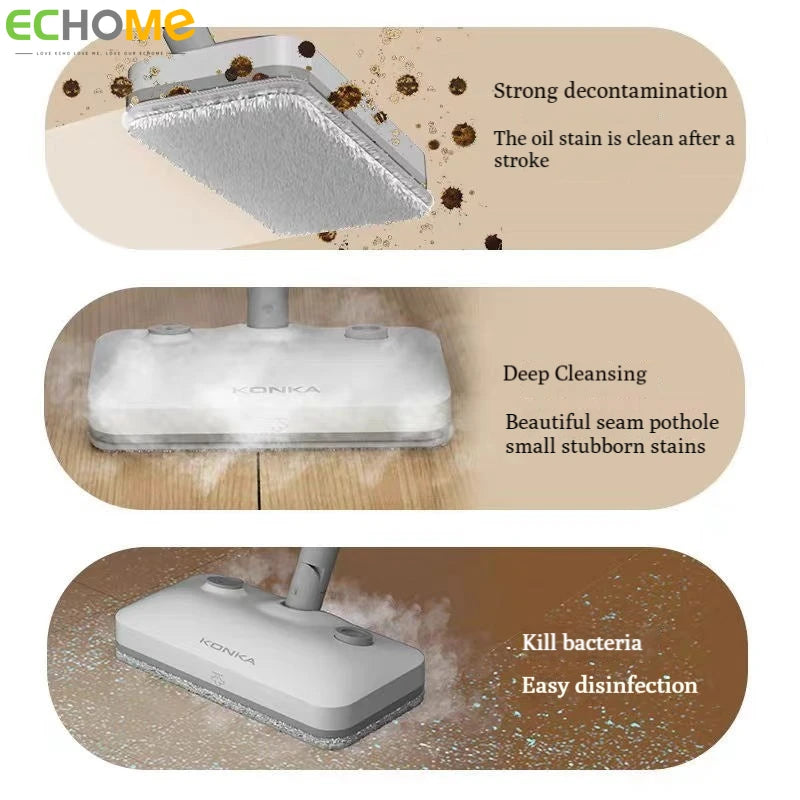 Electric Steam Mop High Temperature Handheld Cleaner Household Sterilization Mite Removal Cleaning Machine Floor Mops Cleaner