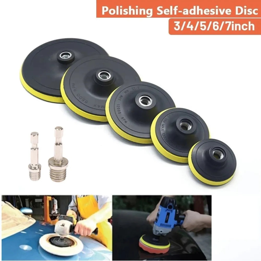 3-7 Inch Backing Pad Car Polisher Bonnet Angle Grinder Wheel Sander Disc Auto Polishing Machine Tool Self-adhesive Backing Pad