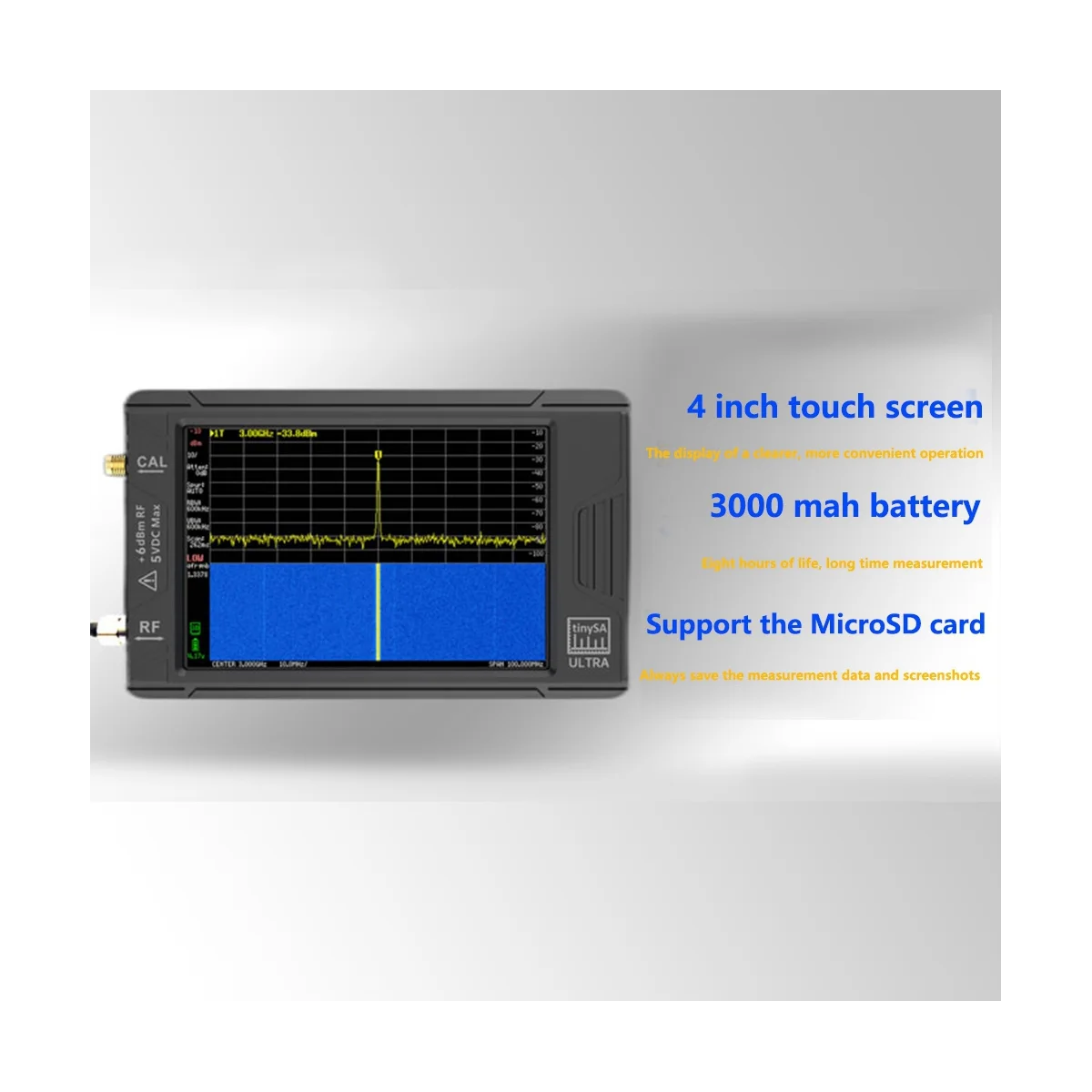 Handheld Spectrum Analyzer 100K-5.3GHz High Frequency Signal Generator for ULTRA Spectrum Analyzer