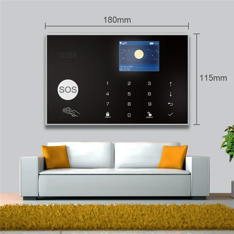 ZONAN G30 Security Alarm System Wifi Tuya Gsm Home Burglar 433MHz Apps Control With Wireless Motion Sensor Detector Alarm Kit