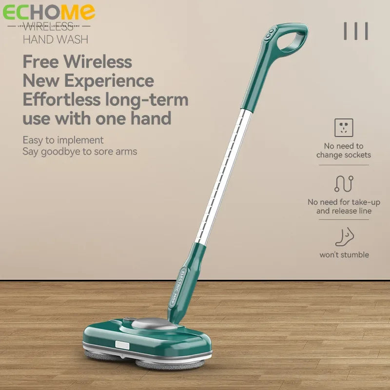 Wireless Electric Floor with Bucket Mop Handheld Floor Cleaner Rechargeable Spray Mop Cordless Household Floor Cleaning Mops