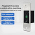12V DC RFID Reader Keyless Door Opener Metal  Access Control Keypad 800 Users Mini  IP66 Waterproof Embedded Fingerprint Reader