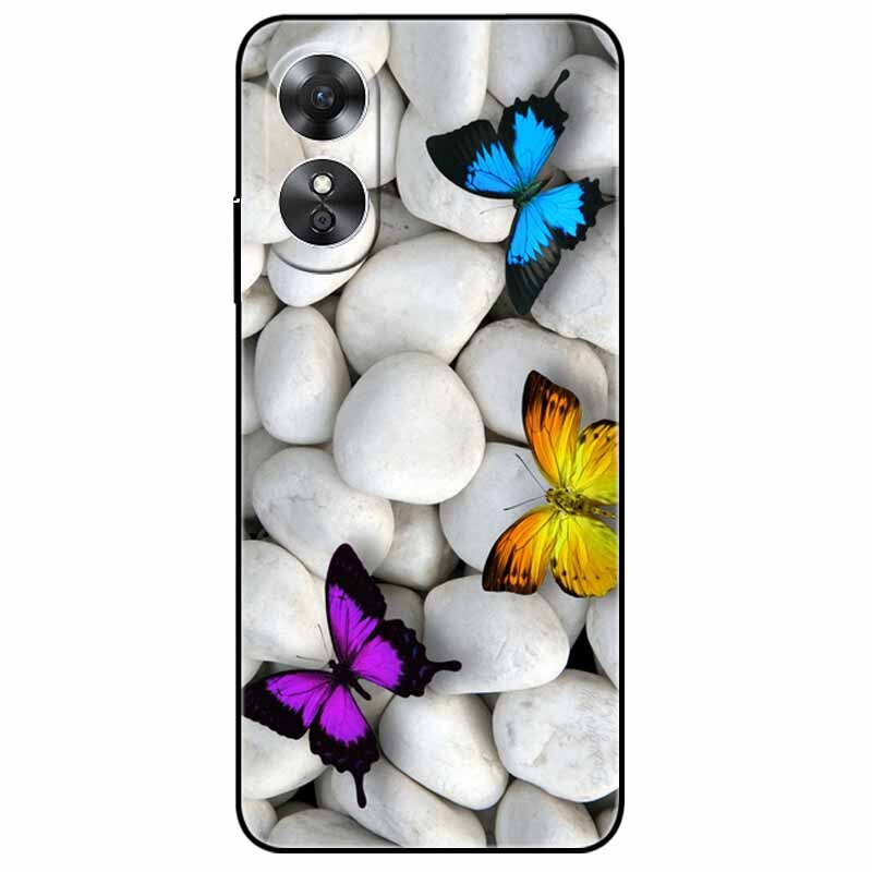 For OPPO A98 5G A 98 Case Silicone Soft Wolf Lion Cat Black Bumper Funda Coque for OPPO A98 2023 CPH2529 OPPOA98 Protective Bag