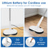 Cordless Electric Mop with 4 Mop Pad Rechargeable Electric Mop Floor Cleaner Dual Head Spin Mop Efficient Hardwood Floor Cleaner