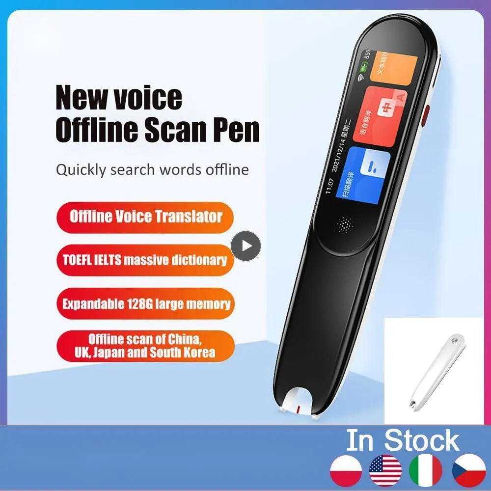 X1 Portable Pen Scanner Languages Offline+WIFI Translation Pen Smart Scanning Translation Pen Suit For Business Travel Abroad