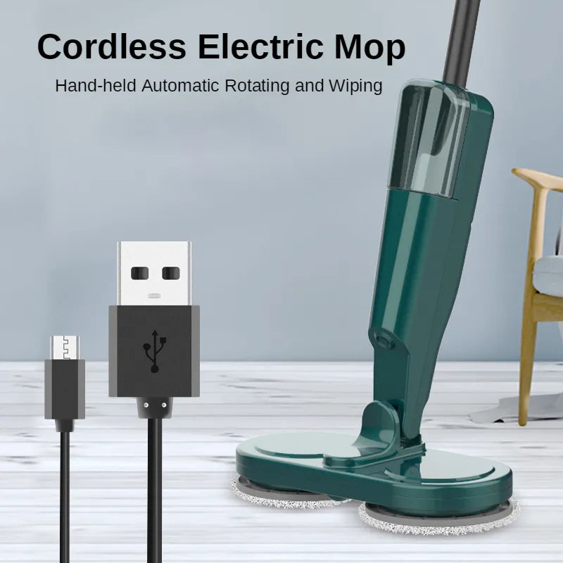 Wireless Electric Mop With Sprayer Floor Washing Mops With Self-spin To Clean Floor Handheld Smart Household Automatic Mop