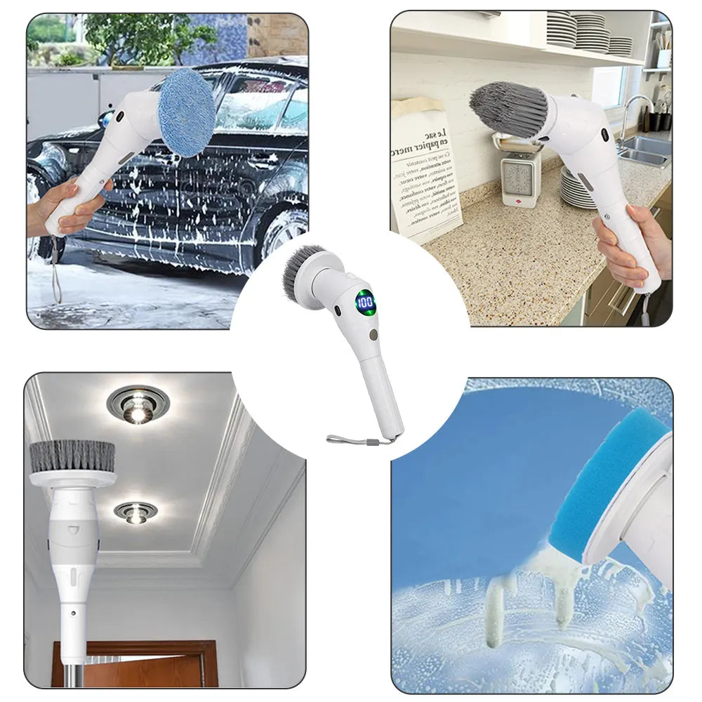 Electric Spin Scrubber Replacement Brush Heads For 8 In 1 Electric Cleaning Brush Tool Kitchen Bathroom Cleaning Tools
