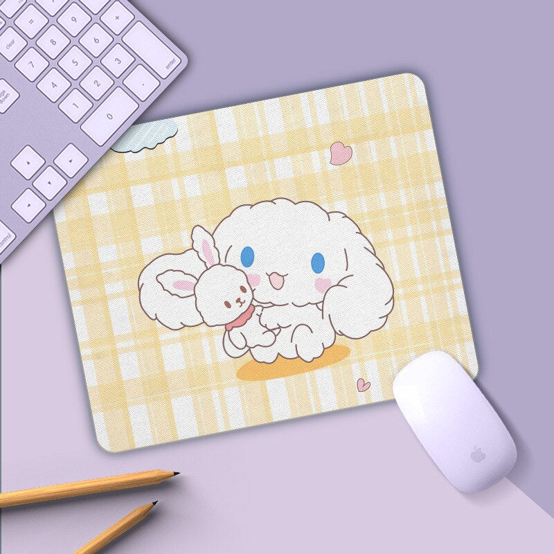 Office family computer desks mini cartoon cute dog mouse pad desk pad desktop mouse pad mouse pad gaming