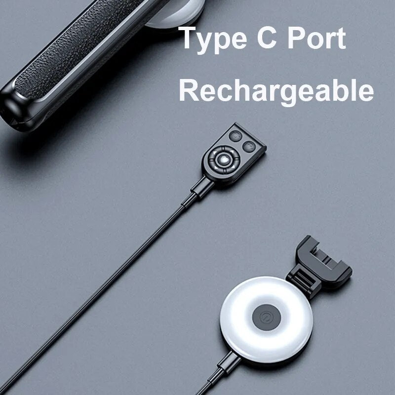 1.75M Rechargeable Long Extended Bluetooth Wireless Selfie Stick Live Broacast Stream Stand Holder Tripod Foldable Smartphones