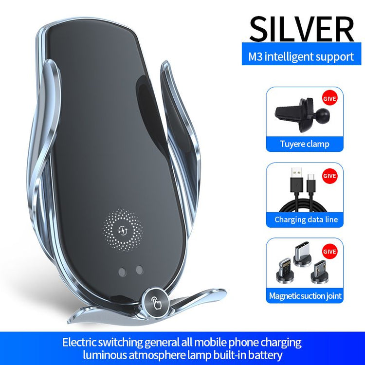 Car Phone Holder For Mercedes-Benz For Benz Wireless Charger Smart Sensor Built-in Battery Automatic Clamping For iPhone Samsung