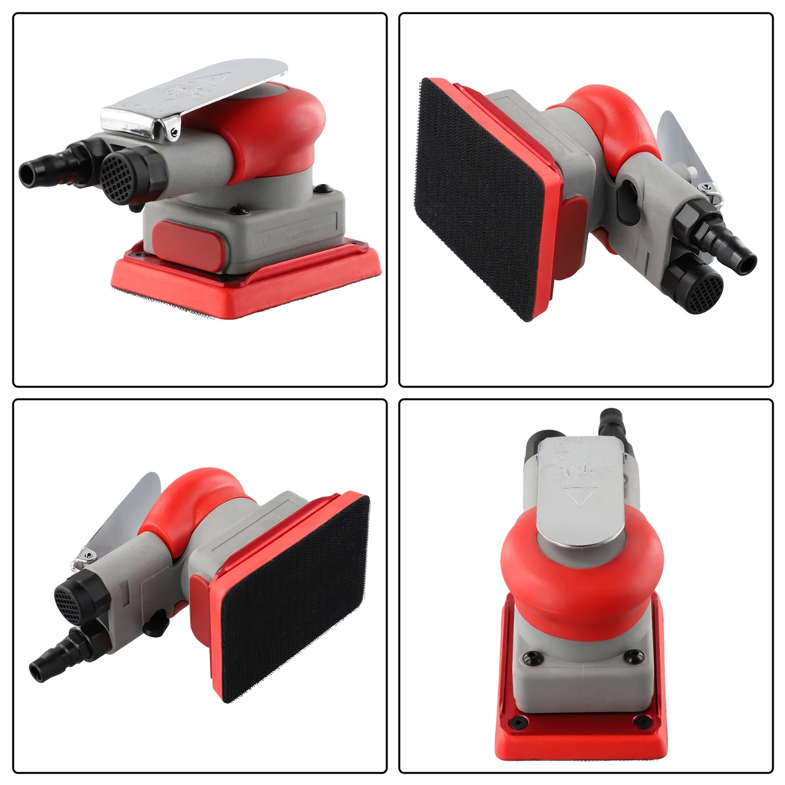 Polishing Tools Pneumatic Sander Metal Grinding Square Wood Grinding Woodworking Tools 1/4 Inch Air Inlet Joint