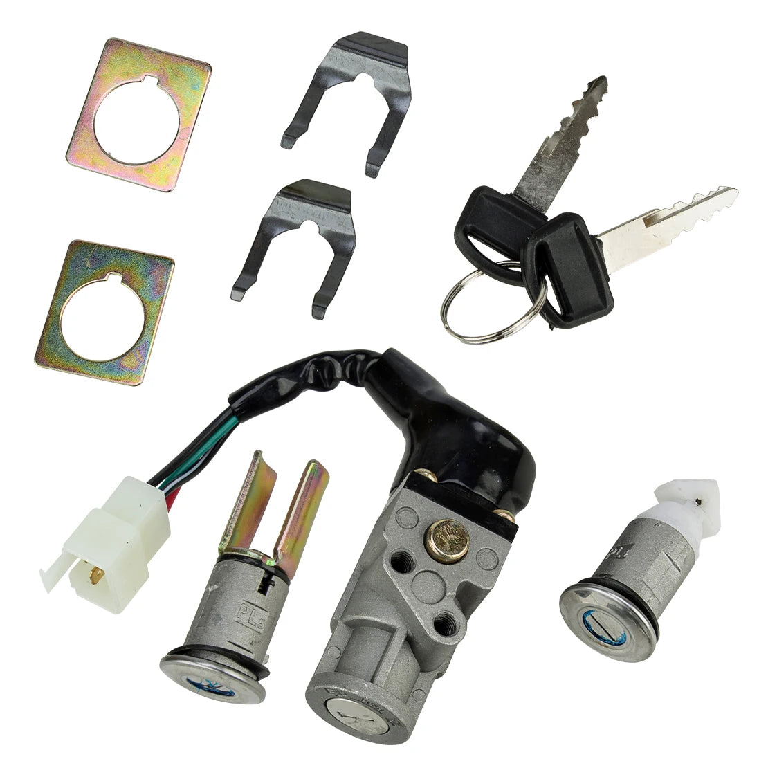 35010-GV4-901 Electric Ignition Switch Lock Seat Lock Key Kit Fit For Honda CH80 Elite 1985-2001 2002 2003 2004 2005 2006 2007