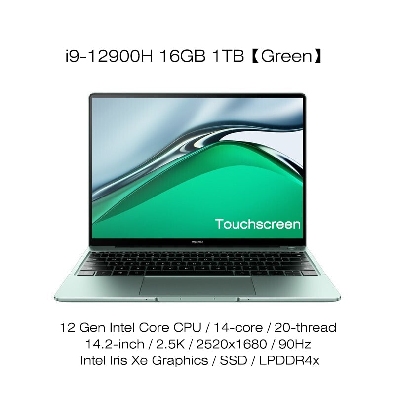 2022 HUAWEI MateBook 14s 14.2 Inch Touchscreen 2.5K Laptop i5-12500H/i7-12700H/i9-12900H 16GB 512GB/1TB Netbook Iris Xe Graphics