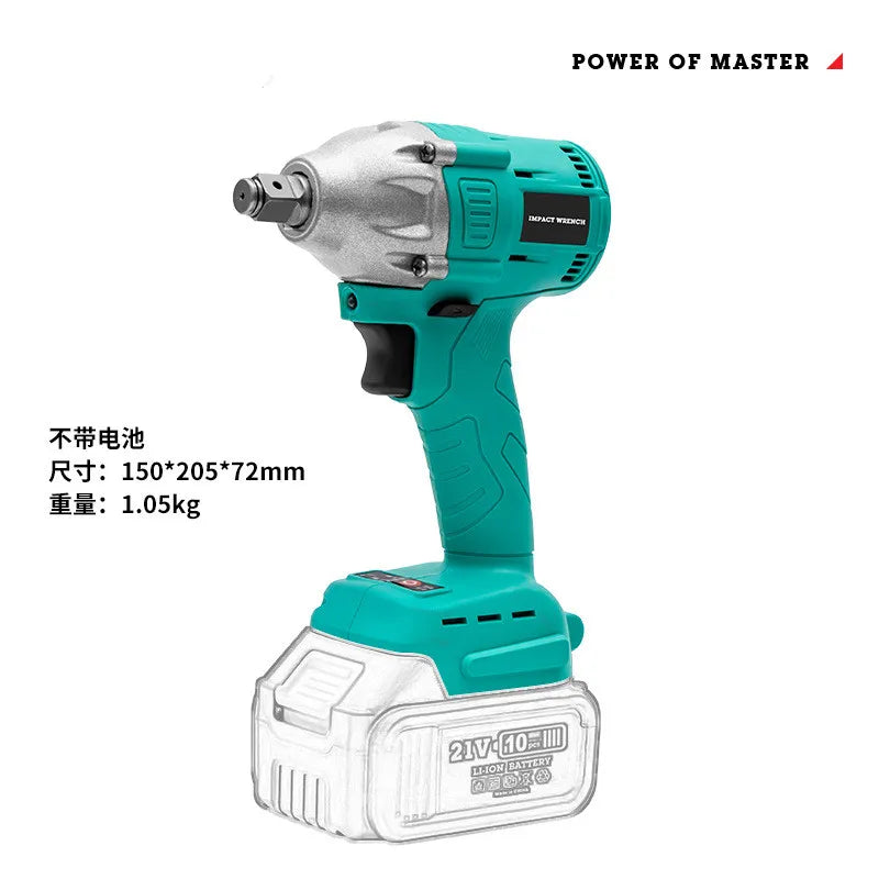 Brushless electric wrench lithium battery charging impact wrench high torque scaffolder electric socket electric screwdriver