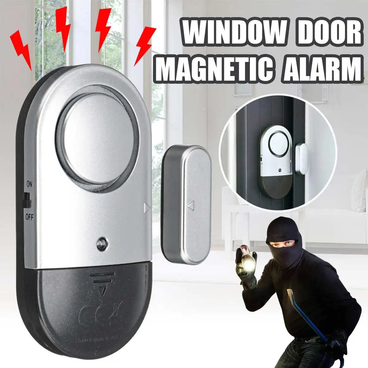 Wireless Door Window Sensor Alarm 120dB Home Security Protection Anti-theft Magnetic Burglar Detector Kit Automation Residential