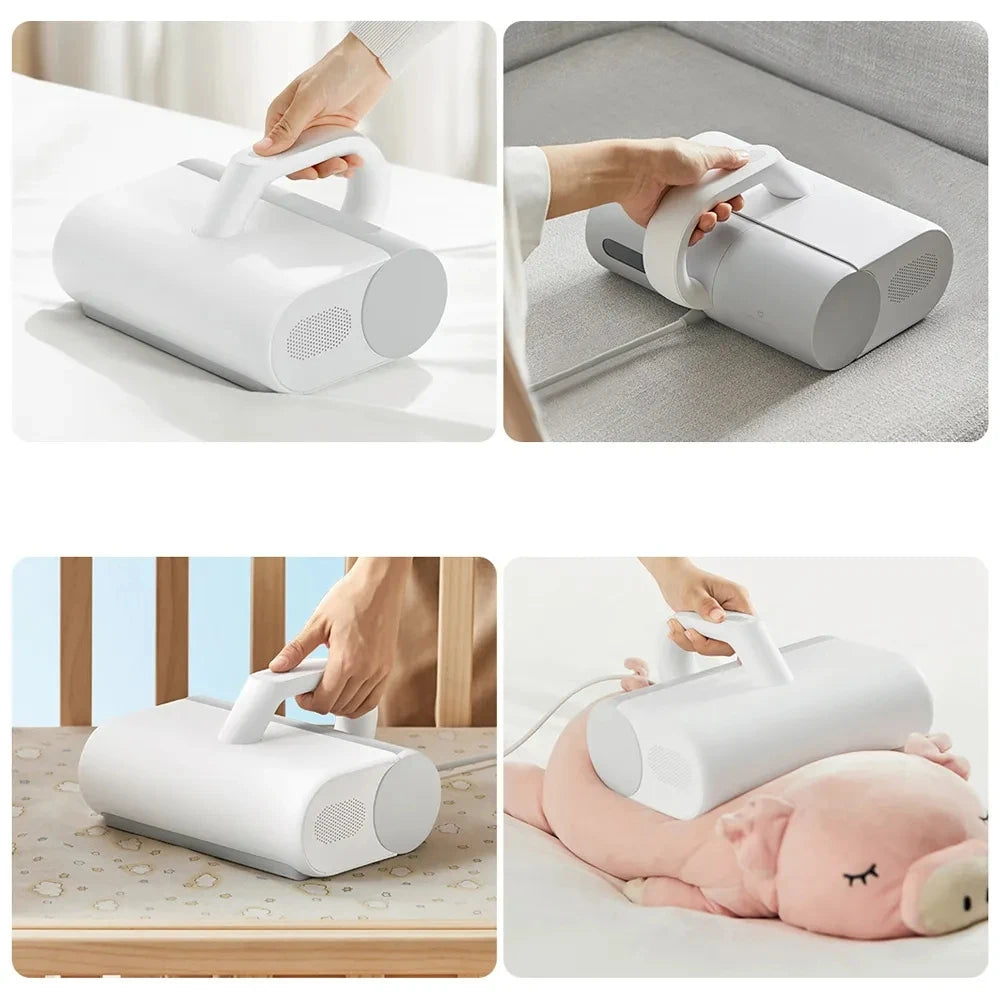 XIAOMI MIJIA Vacuum Mite Remover for Home Vacuum Cleaners 12000PA Cyclone Suction Brush Bed Quilt UV Sterilization Disinfection