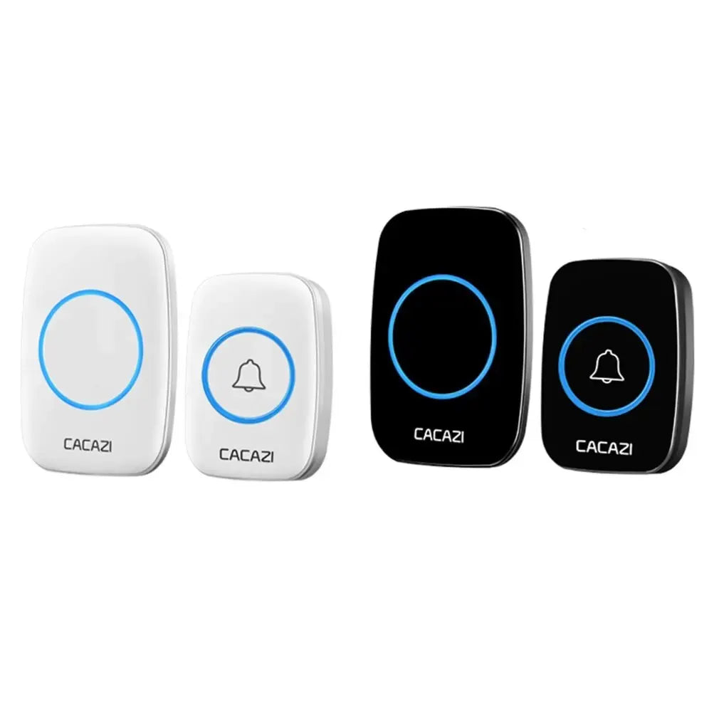 CACAZI New Wireless Doorbell Waterproof 300M Remote EU AU UK US Plug smart Door Bell Chime battery 1 2 button 1 2 3 receiver AC