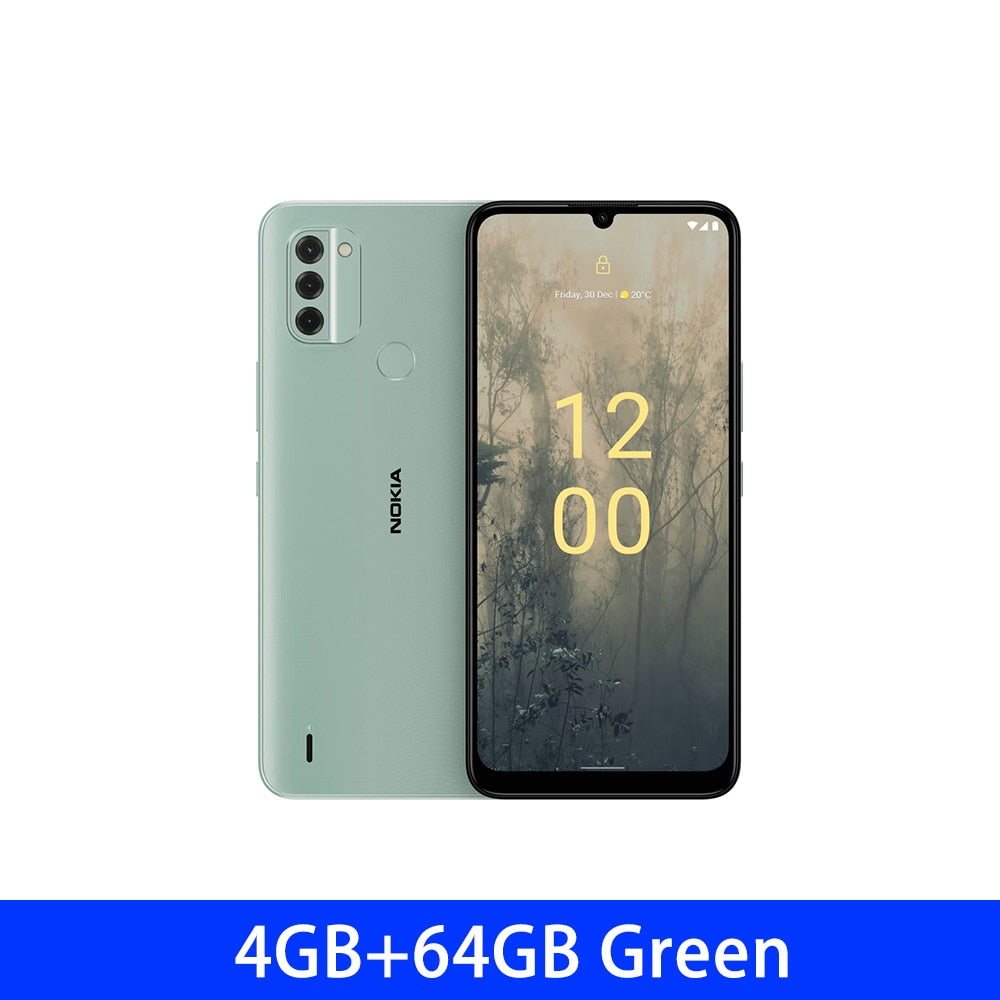 Global Rom Nokia C31 4G Network Smartphone 4GB 128GB 13MP Triple Camera 6.74 Inch HD+ Display IP52 Dual SIM Card 5050mAh Battery
