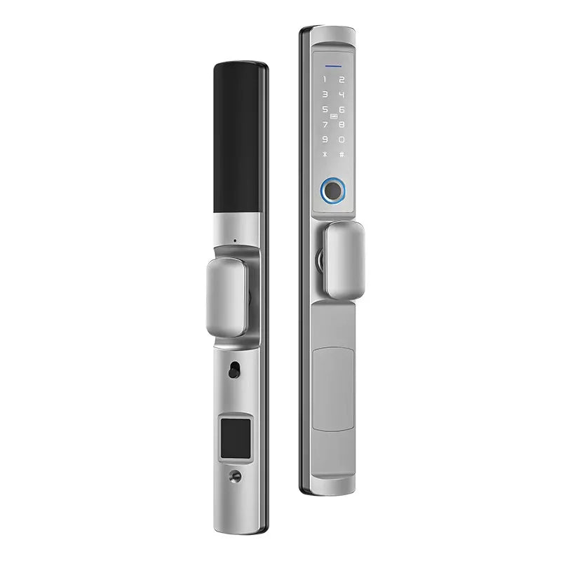 Waterproof IP66 Dustproof Tuya Wifi TTlock APP Fingerprint Sliding Smart Lock RFID Card Code Anti-Scratches Aluminum Door Locks