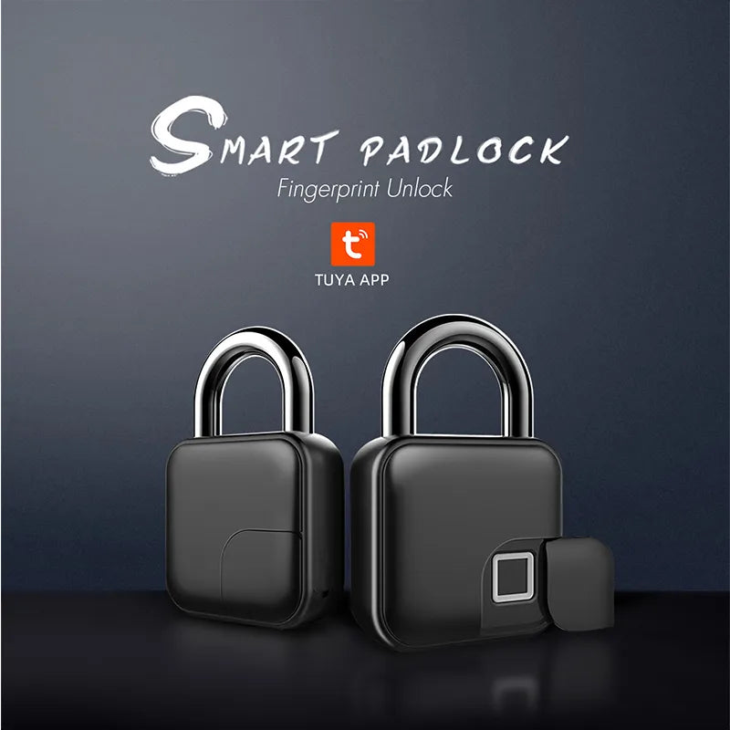 Fingerprint Padlock Tuya Bluetooth Waterproof Smart Padlock Cabinet Lock Cabinet Lock Dormitory Anti-Theft Bag Luggage Lock