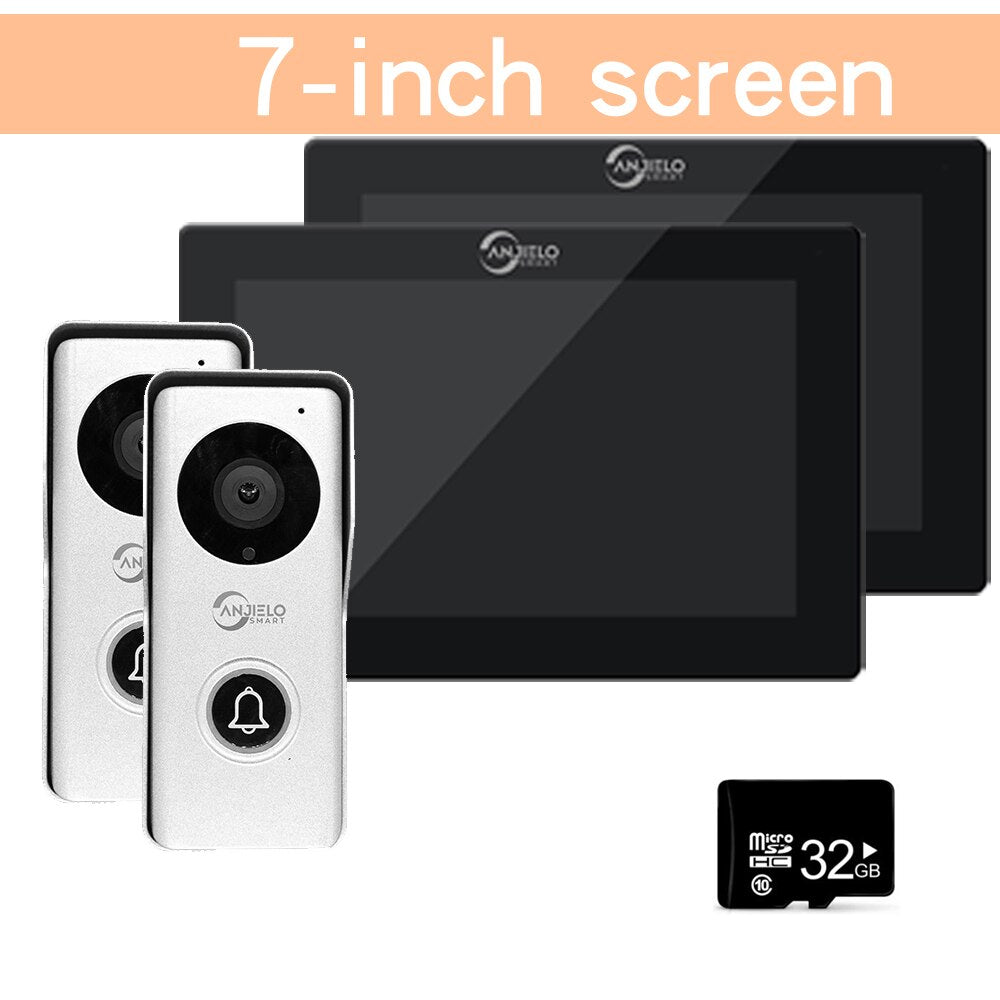 Smart Wifi 1080P Video Intercom for Home Touch Screen Interphone Residential Doorbell Apartment 인터폰한국형 Tuya Videophone 10 Inch 7