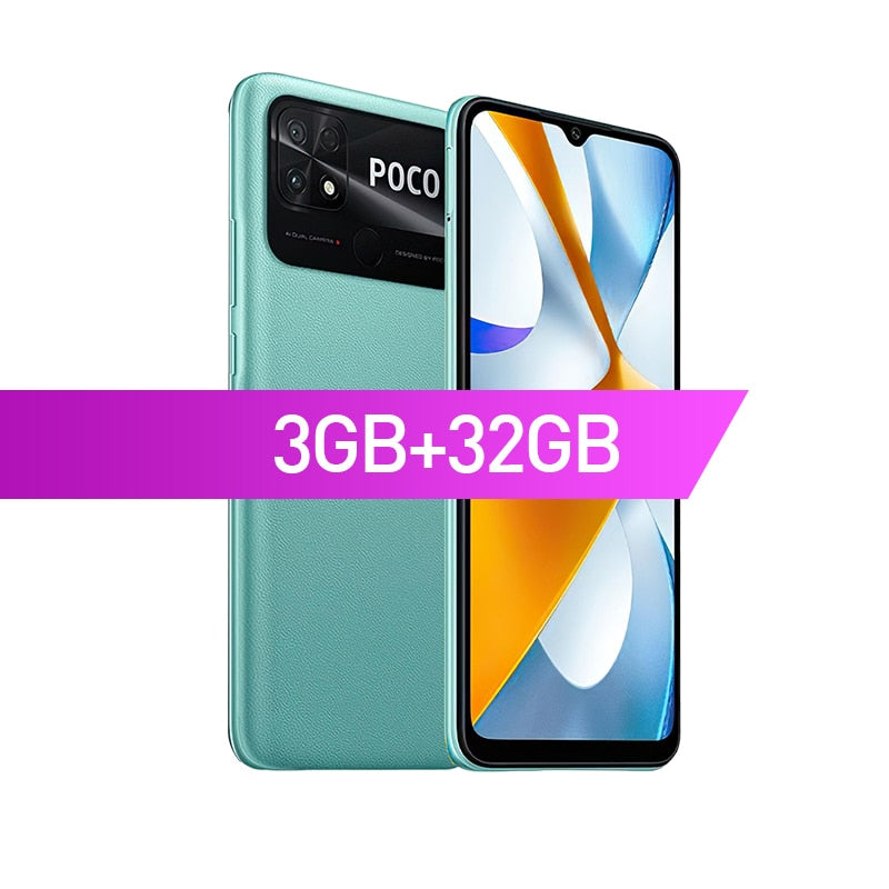 Global Version POCO C40 Smartphone  Octa Core CPU 6.71" DotDrop Display 13MP Dual Camera 6000mAh Battery FM radio