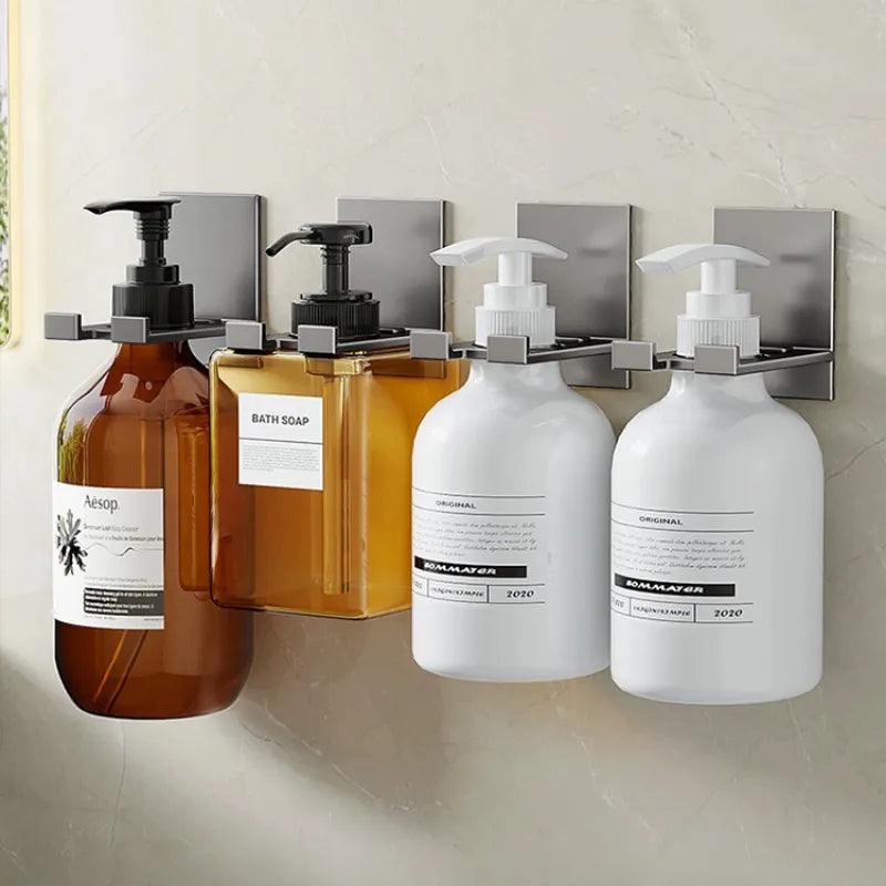 Home Shower Gel Shelf Without Holes Detergent Hangers Bathroom Shampoo Hand Soap Hanging Wall Ware Bathroom Storage