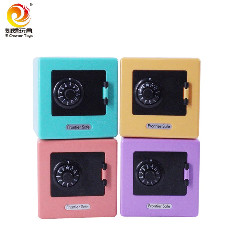 1~8PCS Children Money Storage Case Simulation Safe Box Coded Lock Coin Cash Saving Storage Box for Children Gifts household