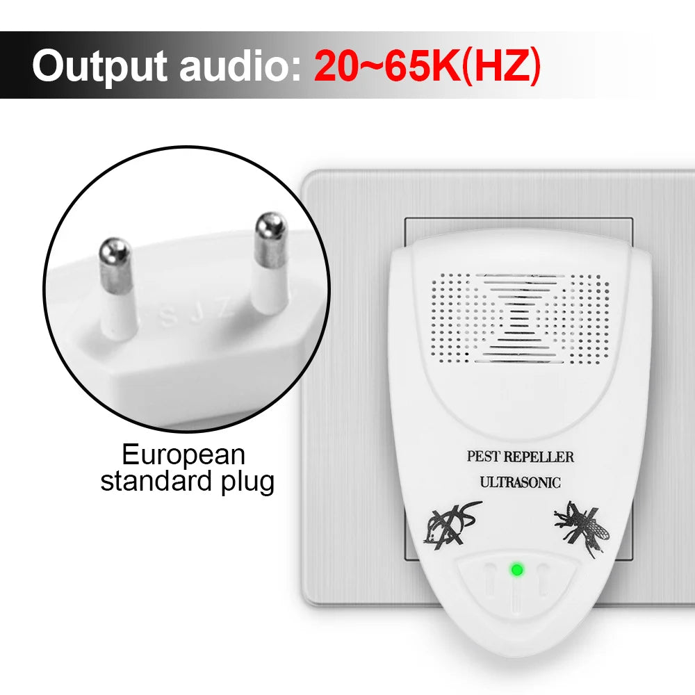 Electronic Pest Reject Ultrasound Mouse Repellent Device Cockroach  Insect Rats Spider Mosquito Killer Pest Control Repeller