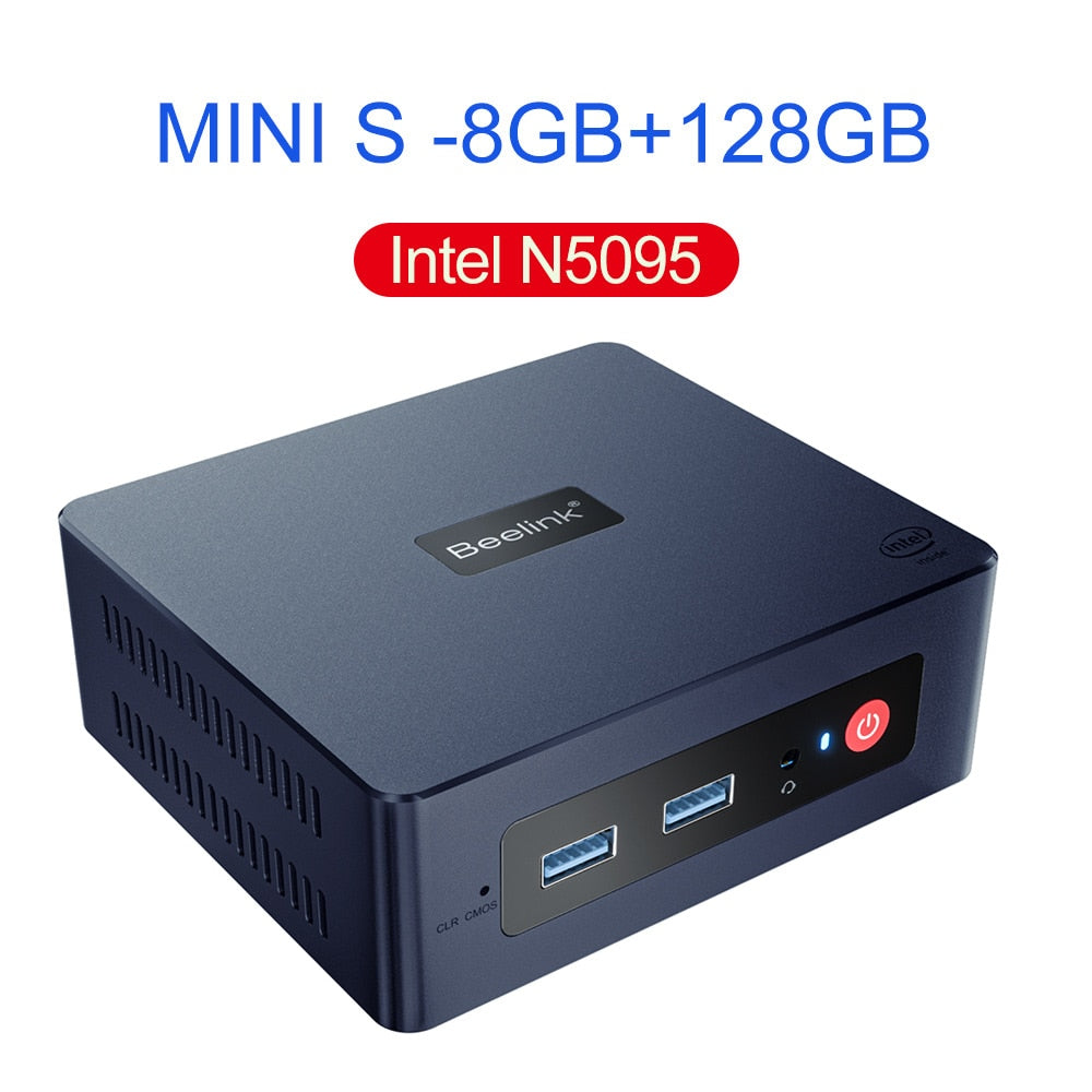 Beelink Mini S12 Pro Intel 12th N100 Intel 11th N5095 Mini PC Win 11 8GB 128GB 256G SSD N95 Desktop Gaming Computer VS GK3V
