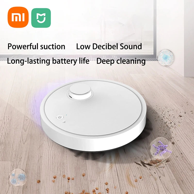 Xiaomi Mijia Robot Vacuum Cleaner 3-in-1 Wireless Sweeping Wet Dry Ultra-thin Cleaning Machine Mopping Ultraviolet Sterilization