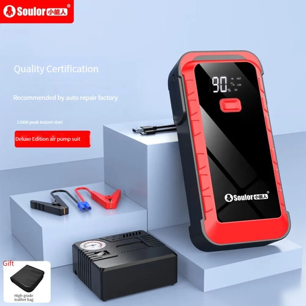 Soulor Car Emergency Start Power Bank(X13) Car Battery Charger 12V 1200A Car Battery Charger Battery Booster Buster