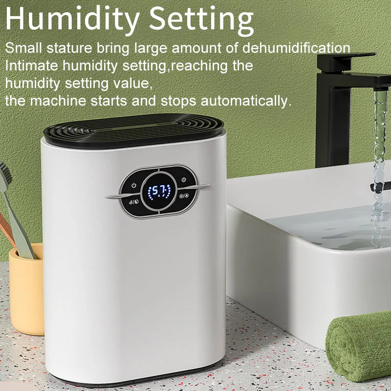 Dehumidifier household dehumidifier small bathroom dehumidifier drying bedroom mini dehumidifier indoor moisture-proof