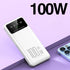 100W Super Fast Charging Power Bank 20000mAh Portable Charger External Battery Pack Powerbank for iPhone Xiaomi Huawei Samsung